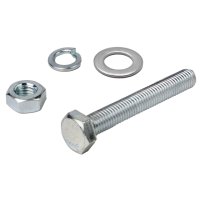 Болт DIN933 М10х50 + гайка + шайба + гровер 2шт