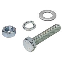Болт DIN933 М8x50 + гайка + шайба + гровер 3шт