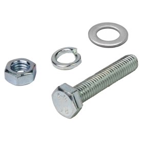 Болт DIN933 М8x50 + гайка + шайба + гровер 3шт