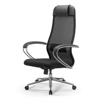 Кресло офисное ErgoLife Set 11/подл.131/осн.Sit 052 черный/хром экокожа/сетка