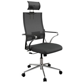 Кресло офисное Ergolife Sit Air 24/7 B2-281K - 2D.M09.B23 черный сетка/хром
