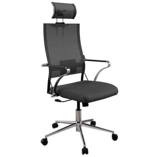 Кресло офисное Ergolife Sit Air 24/7 B2-281K - 2D.M09.B23 черный сетка/хром