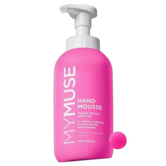 Мыло-пенка для рук GRASS My Muse с соком клубники 500мл