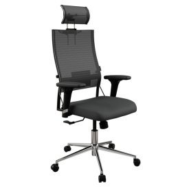Кресло офисное Ergolife SynchroSit Air 24/7 B2-287D - 2D.M120.B23 черный сетка/хром