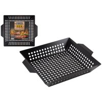 Решетка-гриль ECOS 35х30х6см хром.сталь/дер.ручка