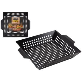 Решетка-гриль ECOS 35х30х6см хром.сталь/дер.ручка