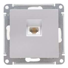 Розетка SCHNEIDER ELECTRIC RJ11 AtlasDesign телефонная IP20 алюминий