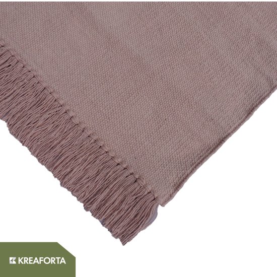 Ковер KREAFORTA Madras 60x120 см хлопок цвет розовый