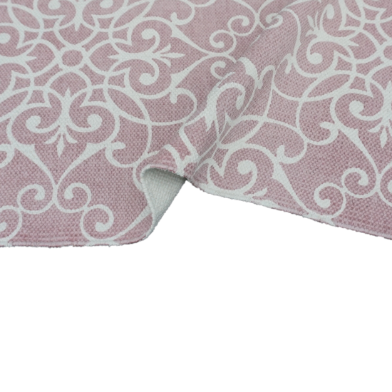 Ковер KREAFORTA Lessa 60x120 см хлопок цвет розовый