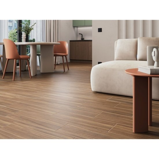 Керамогранит Gracia Ceramica Эмбер коричневый 600х200х8 мм (10 шт.=1,2 кв.м)