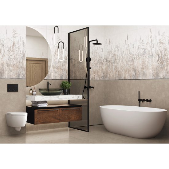 Керамогранит Alma Ceramica Flora бежевый 1200х600х8,5 мм (2 шт.=1,44 кв.м)