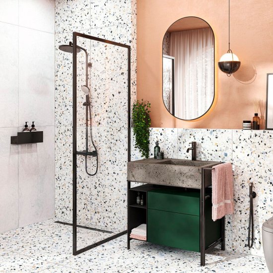 Керамогранит Alma Ceramica Terrazzo многоцветный 600х600х9 мм (5 шт.=1,8 кв.м)