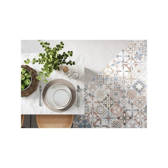 Керамогранит Alma Ceramica Beton Pro многоцветный 600х600х9 мм (5 шт.=1,8 кв.м)