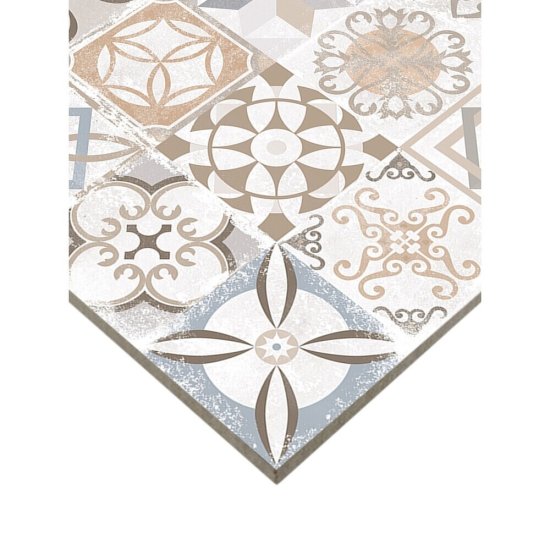 Керамогранит Alma Ceramica Beton Pro многоцветный 600х600х9 мм (5 шт.=1,8 кв.м)