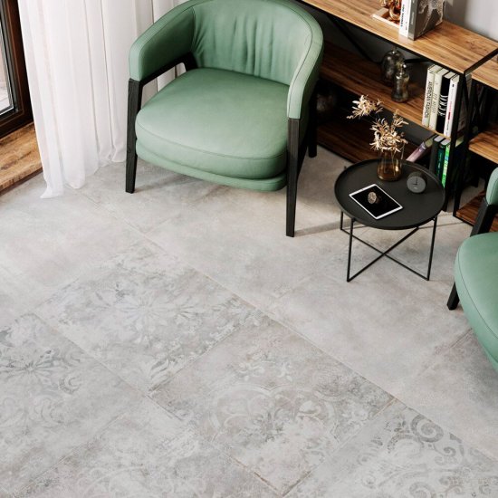 Керамогранит Alma Ceramica Totem бежевый 600х600х9 мм (5 шт.=1,8 кв.м)