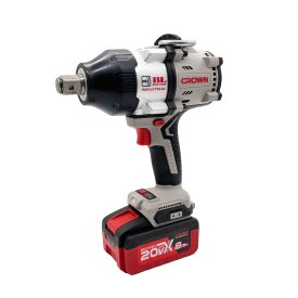 Гайковерт ударный аккумуляторный бесщеточный Crown CT22056HX-8SC4 BMC 20 В 8 Ач Li-Ion 1 АКБ и ЗУ