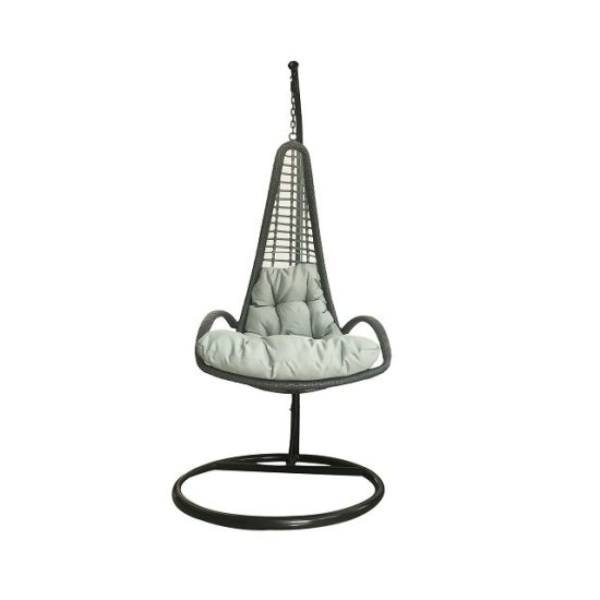 Кресло садовое подвесное сталь/ротанг 80х195х79см