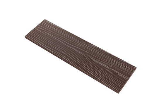 Палубная доска ДПК Unodeck цвет Темный орех 3000x140x12 мм 0.42 м²