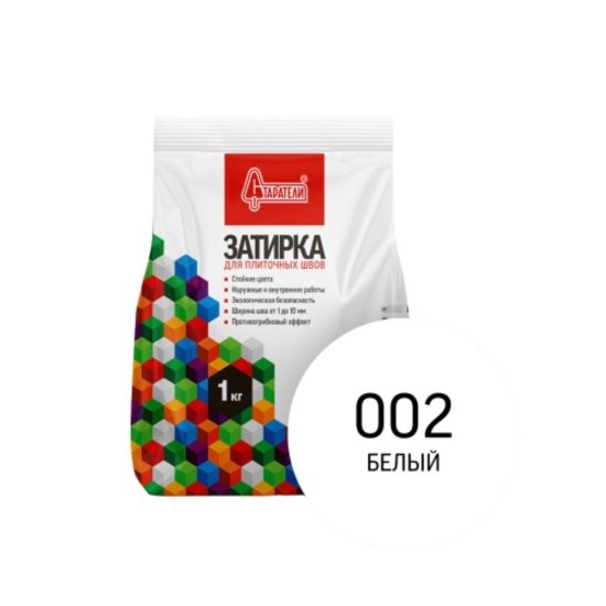 Затирка цементная эластичная Старатели белая 1 кг