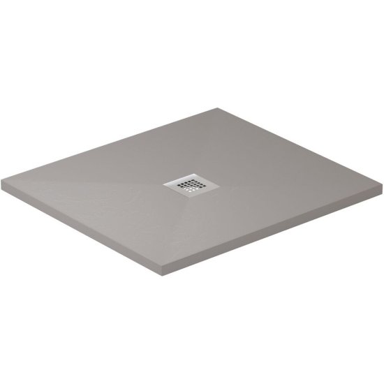 Поддон Allen Brau Priority литьевой мрамор 90х80х3 см прямоугольник серый низкий (8.31001-PGM)