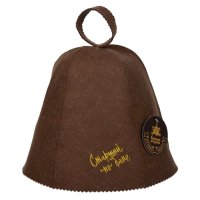 Шапка банная БАННЫЕ ШТУЧКИ 41414 войлок коричневая
