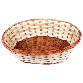 Корзинка WALMER Fern 30x23x8см овальная бамбук, папоротник