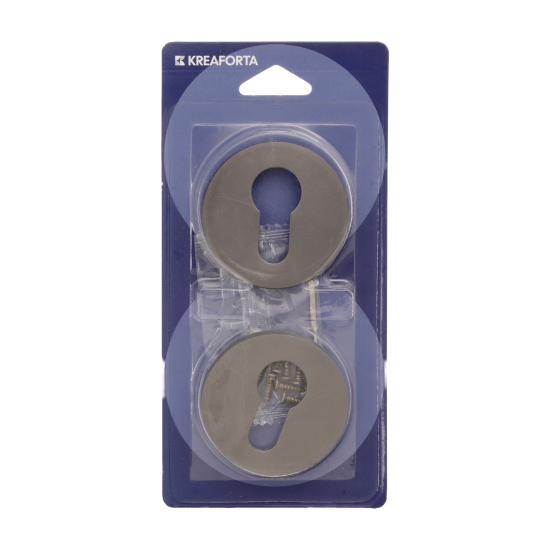 Накладка на замочную скважину KREAFORTA SC-R2 51.6 мм цвет графит