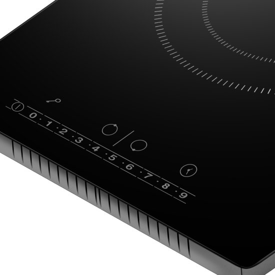 Электрическая варочная панель MAUNFELD AVCE3025SDBK 29x5.4x51 см 2 конфорки цвет черный