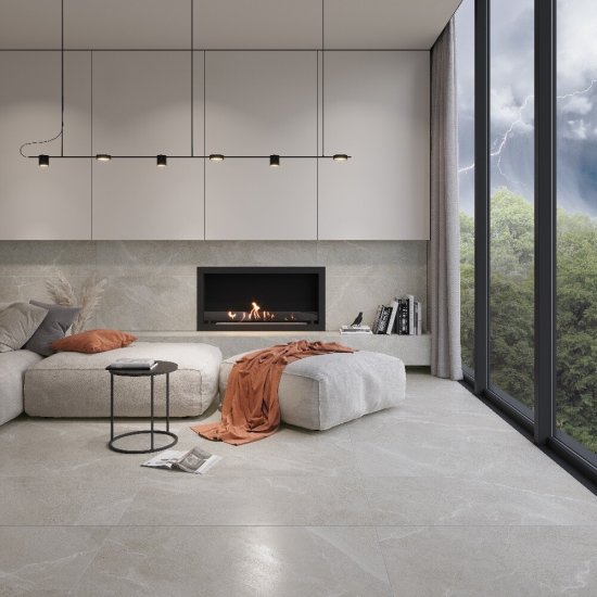 Керамогранит LB Ceramics Гроза серо-бежевый 600х600х8 мм (5 шт.=1,8 кв.м)