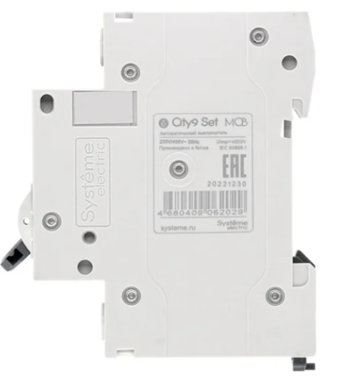 Автоматический выключатель Systeme Electric City9 set ав с, 32 А, 1 Р, 4.5 kА, 230 В C9F34132