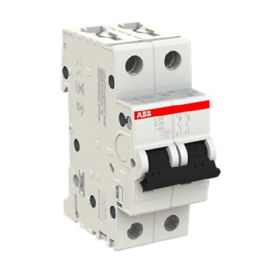 Выключатель автоматический ABB двухполюсный 25А С S202 6кА