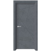 Полотно дверное Геометрия-1/GEOMETRY-1 Бетон графит глухое 200х80см