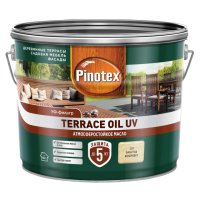Масло для террас PINOTEX Terrace Oil UV база CLR 9л бесцветное, арт.50035043