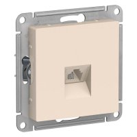 Розетка RJ11 SCHNEIDER ELECTRIC AtlasDesign телефонная бежевая