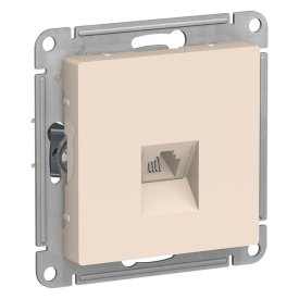 Розетка RJ11 SCHNEIDER ELECTRIC AtlasDesign телефонная бежевая