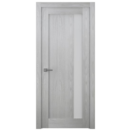 Полотно дверное BELWOODDOORS Челси-2 Ясень рибейра стекло 200х60см