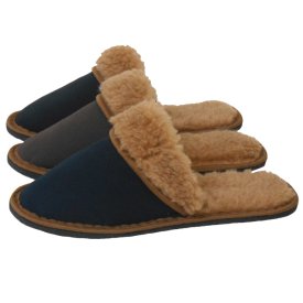 Тапочки домашние TAP MODA овечья шерсть мужские р-р 40-45 в ассортименте /разные размеры и цвета/