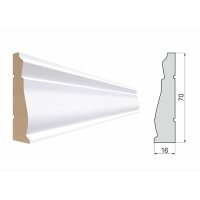 Наличник STELLA 70G фигурный белый 2200х70х16мм МДФ ламинированный