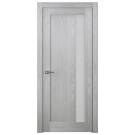 Полотно дверное BELWOODDOORS Челси-2 Ясень рибейра стекло 200х70см