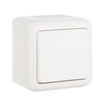 Выключатель LEGRAND Quteo 1-клавишный IP44, белый