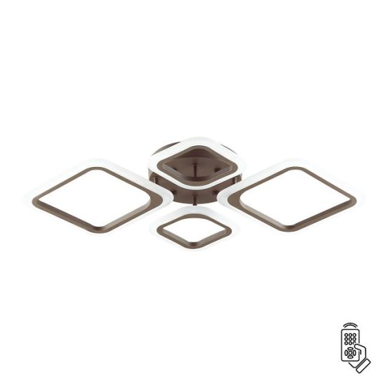 Люстра LUMION Ledio Kami 4521/72CL LEDx72Вт коричневая + белая