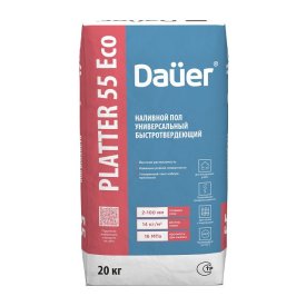 Пол наливной DAUER Platter 55 быстротвердеющий 20кг