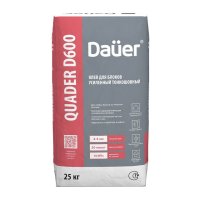 Клей монтажный для блоков DAUER Quader D600 тонкошовный 25кг