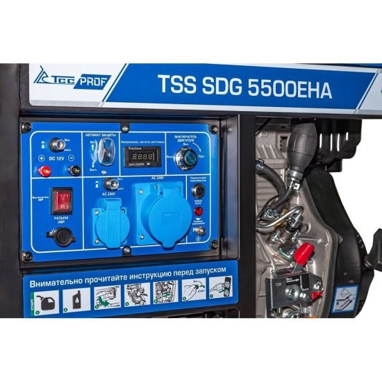Генератор дизельный ТСС TSS SDG 5500EHA 5 кВт с электростартером (277012)