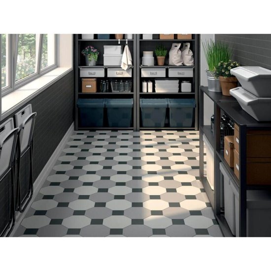 Керамогранит Kerama Marazzi Агуста черный 98х98х7 мм (96 шт.=0,922 кв.м)