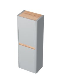 Полуколонна модульная для ванной комнаты подвесная Элис 25x40x110 см цвет светло-серый
