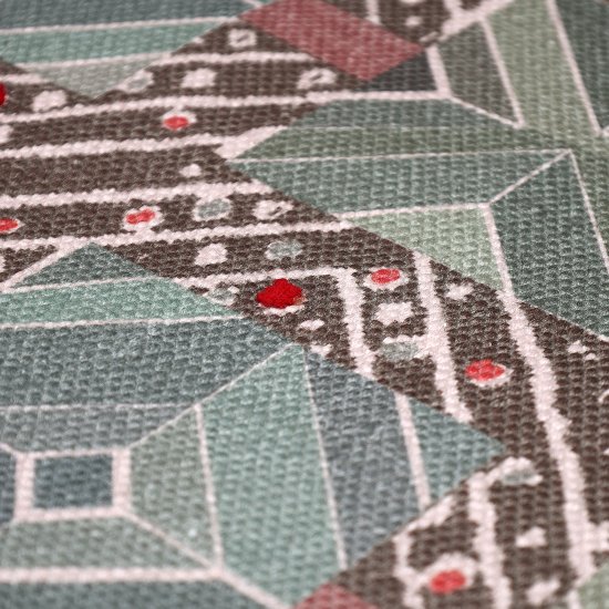 Коврик грязезащитный KREAFORTA Cauvery 60x120 см полиэстер цвет темно-зеленый