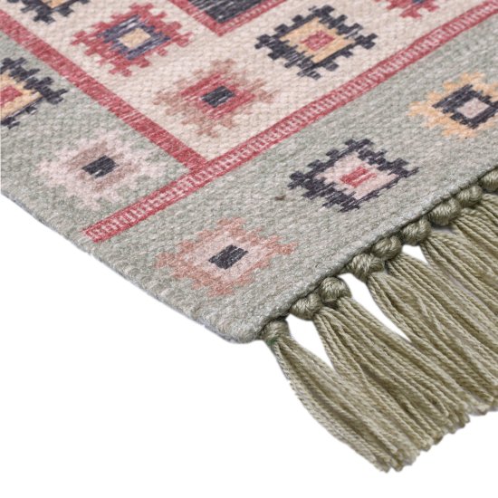 Коврик грязезащитный KREAFORTA Cauvery 60x120 см полиэстер цвет зеленый