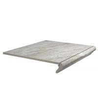Ступень фронтальная Kerama Marazzi Терраса серая противоскользящая 402х300х8 мм