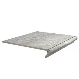 Ступень фронтальная Kerama Marazzi Терраса серая противоскользящая 402х402х8 мм
